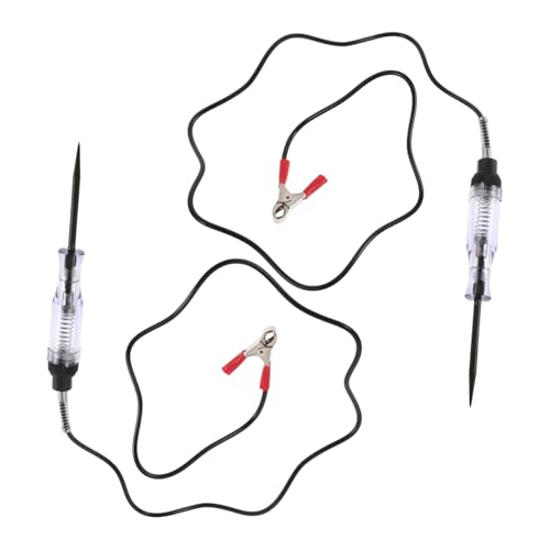 FOYTOKI 2Stücke Spannungsprüfer Stift mit Federdraht Automobil Spannungs Tester für Kfz Reparatur und Präzise Messung von Spannung und Strom Tragbar und Leicht von FOYTOKI