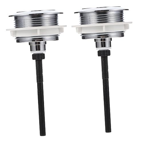 FOYTOKI 2Stücke Wc Wassertank Taste Single Flush Push Button Installieren Korrosionsbeständig für Toiletten Home Hotel Bar Pub Club von FOYTOKI