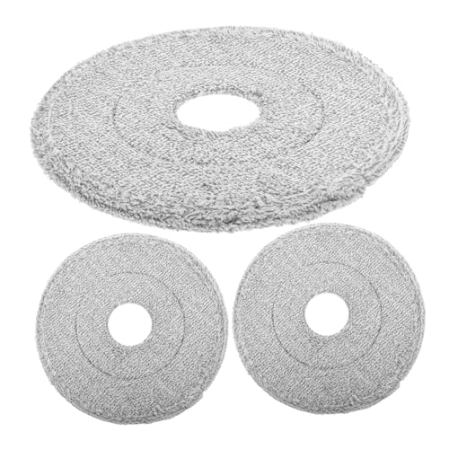 FOYTOKI 3 Stück Mikrofaser Mop Ersatzköpfe Teilig Waschbare Rundmop für Gründliche von Fliesen Marmor Praktische und Wiederverwendbare Wischmopp Bezüge für Böden von FOYTOKI