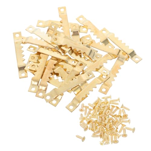 FOYTOKI 30Er-Set Picture Frame Hanging Hooks Sägezahn Haken mit Schrauben für Stabile Wandmontage von Bildern Kunstwerken und Spiegeln Hohe Tragfähigkeit und Nahtlose Integration für Ihr FOYTOKI 30Er-Set Picture Frame Hanging Hooks Sägezahn Haken mit Schrauben für Stabile Wandmontage von Bildern Kunstwerken und Spiegeln Hohe Tragfähigkeit und Nahtlose Integration für Ihr von FOYTOKI