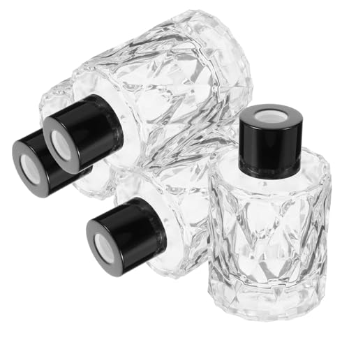 FOYTOKI 4 Stück Leere Aromatherapie-Flasche aus Schilfrohr Duftzerstäuberflaschen Desktop-Diffusorflasche Geschenke für den einzug refillable Perfume Bottle nachfüllbare Diffusorflasche von FOYTOKI