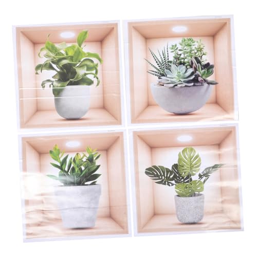 FOYTOKI 4Stücke Selbstklebende Bonsai Wandaufkleber für Wohnzimmer Teiliges Hochwertigem zur Sofortigen Raumdekoration Rückstandslos Entfernbar und Einfach Anzubringen FOYTOKI 4Stücke Selbstklebende Bonsai Wandaufkleber für Wohnzimmer Teiliges Hochwertigem zur Sofortigen Raumdekoration Rückstandslos Entfernbar und Einfach Anzubringen von FOYTOKI