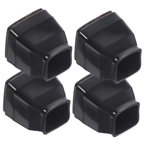 FOYTOKI 4stücke Stuhlbeinabdeckungen Quadratisch Tischfußschoner Stuhlbeinschutz Für Holz Boden Schutz Kompatibel Mit Verschiedenen Stuhlarten von FOYTOKI