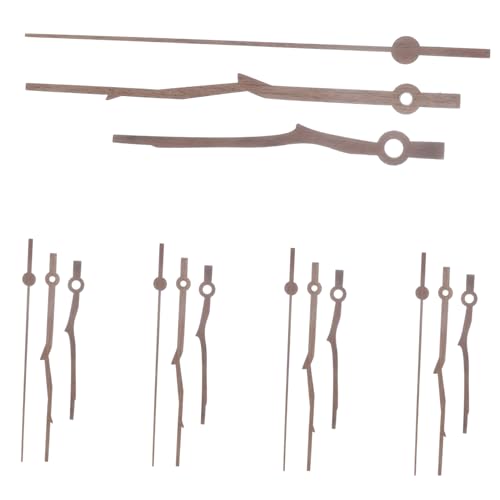 FOYTOKI 5Sätze Ersatz Uhrzeiger Holz Teiliges DIY Uhrwerk für Wanduhren Zeiger für Gestaltung Stabile und Langlebige Uhrzeiger für Reparaturen und Dekoration von FOYTOKI