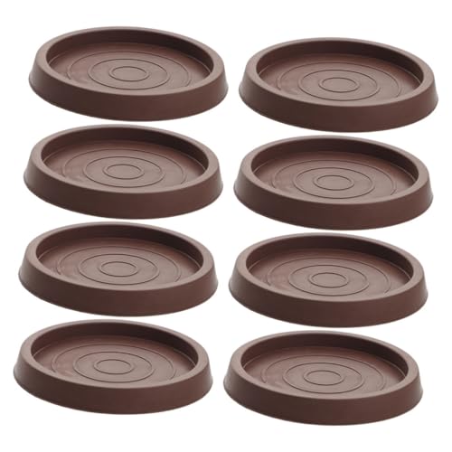 FOYTOKI 8 Stück Möbelmatte Möbel Runde Untersetzer Tassen Stuhlbein Bodenschutz Runde Untersetzer Tassen Für Stuhl Tischbein Untersetzer Gummi Möbelpolster rutschfest von FOYTOKI
