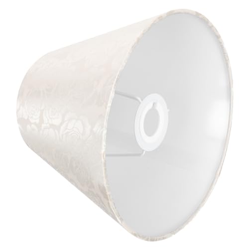 FOYTOKI Chrysanthemen Stickerei Jacquard Lampenschirm Stoff Tischlampe Lichtabdeckung Beige Langlebig Installieren Dekorativ Wohnzimmer Schlafzimmer Kinderzimmer von FOYTOKI