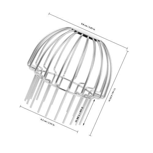 FOYTOKI Edelstahl Bodenablauf Filter Rundes Dachrinnen Sieb Laubschutz Netz Rostfrei Einfache Installation Langlebig Verhindert Schneller Wasserablauf Geeignet für Außenbereich und von FOYTOKI