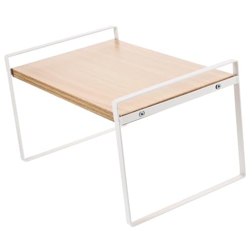 FOYTOKI Eisen Bücherregal Schreibtisch Organizer Regal mit Robustem Metallrahmen und Natürlichem Holz Lang Platzsparendes Schlafzimmer Büro aufbewahrungsregal für Desktop und Bücher von FOYTOKI