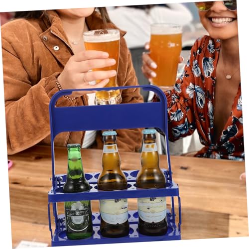 FOYTOKI Faltbarer Bierflaschen Organizer Tragbarer Kunststoff Getränkehalter mit Griff für Bars Ktv Partys und Zuhause Praktischer Flaschenträger für Mehrere Bierflaschen für Nachtclub von FOYTOKI