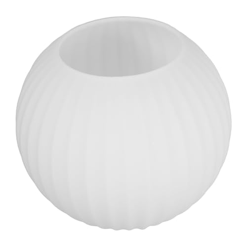 FOYTOKI Frostglas Lampenschirm Kugelform mit Streifenmuster Ersatz Lampenschirm für Hängeleuchten Stehlampen Sanfte Beleuchtung Modernes Design Einfache Montage für Wohn Schlafzimmer von FOYTOKI