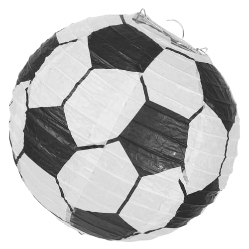 FOYTOKI Fußball Papierlaterne Dekoration für Geburtstagsfeiern Sportveranstaltungen und Partys Leichte Sichere Laterne Fußballform für Innen und Außendekoration FOYTOKI Fußball Papierlaterne Dekoration für Geburtstagsfeiern Sportveranstaltungen und Partys Leichte Sichere Laterne Fußballform für Innen und Außendekoration von FOYTOKI