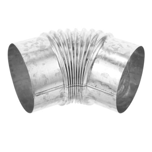 FOYTOKI Galvanisierter Bogen für Rauchrohr Ofenrohr Zubehör Kaminöfen Edelstahl Schornstein Ersatzteil mit Korrosionsschutz und Sicherer Gasdichtigkeit für Einfache Montage und von FOYTOKI