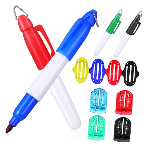 FOYTOKI Golfball Markierungsset mit Linienzeichner und Doppel schablone Leichtes Tragbares Ausrichtungswerkzeug für Golfer Aller Spielstärken Praktisches Golfzubehör FOYTOKI Golfball Markierungsset mit Linienzeichner und Doppel schablone Leichtes Tragbares Ausrichtungswerkzeug für Golfer Aller Spielstärken Praktisches Golfzubehör von FOYTOKI