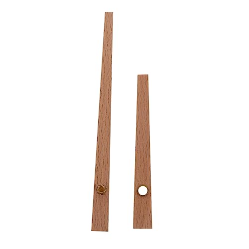 FOYTOKI Holz Uhrzeiger für DIY Wanduhr Leichte Elegante Zeiger für Uhrwerk Reparaturen und Bastelprojekte Buchenholz für Kreative Uhrengestaltung von FOYTOKI