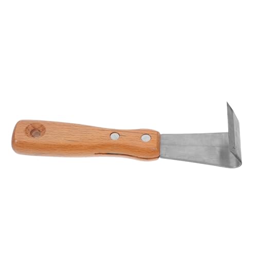 FOYTOKI Holzrindenschäler mit Ergonomischem Holzgriff Multifunktionales Entrindungswerkzeug für Obstbäume und Gartenpflege Langlebig Entfernung von FOYTOKI