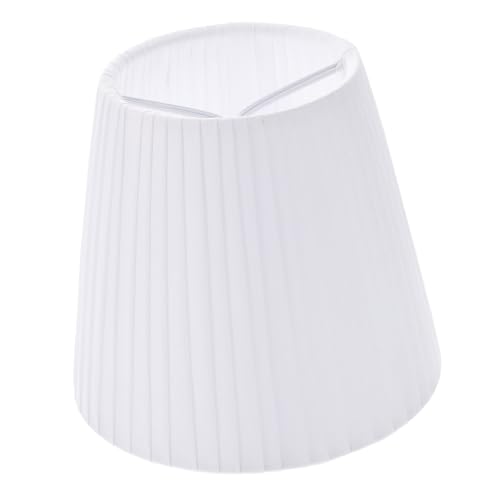 FOYTOKI Klassischer Weißer Tischlampenschirm aus Stoff Kleine Lampenabdeckung für Schlafzimmer und Wohnzimmer Dekorative Langlebige Lampenhülle mit Faltendesign für Gemütliche Beleuchtung FOYTOKI Klassischer Weißer Tischlampenschirm aus Stoff Kleine Lampenabdeckung für Schlafzimmer und Wohnzimmer Dekorative Langlebige Lampenhülle mit Faltendesign für Gemütliche Beleuchtung von FOYTOKI
