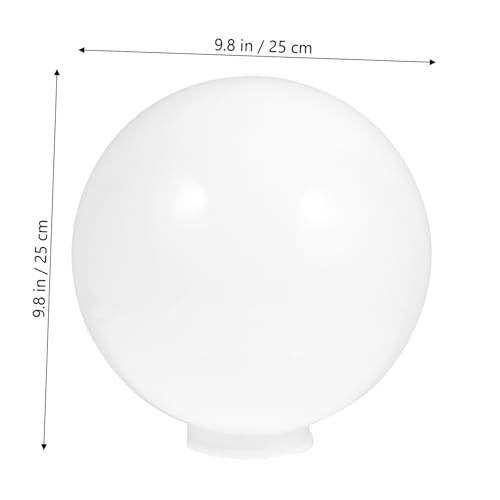 FOYTOKI Lampenschirm Kugelform Ømm Outdoor Lampenzubehör Ersatz Lampenabdeckung für Wand Stehlampen Sichtschutz und Dekoration von FOYTOKI