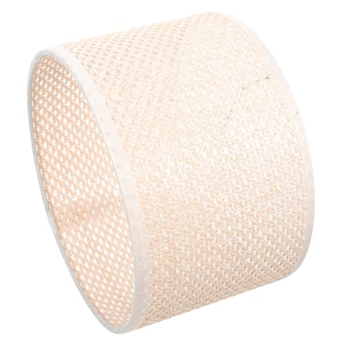 FOYTOKI Lampenschirm Roségold Wabenmuster Geflochtener Leuchtenschirm Dekorativer Lichtschutz für Tischlampe Modernes Wohnambiente von FOYTOKI