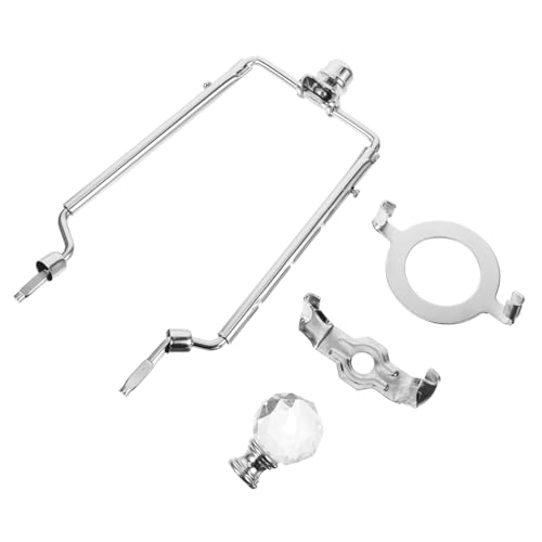 FOYTOKI Lampenzubehör Lampenharfe und Lampenschirmhalter mit Lampenabschlusskappe Praktisches DIY Ersatzkit für Tisch und Stehlampen Installieren Langlebig Silberfarben FOYTOKI Lampenzubehör Lampenharfe und Lampenschirmhalter mit Lampenabschlusskappe Praktisches DIY Ersatzkit für Tisch und Stehlampen Installieren Langlebig Silberfarben von FOYTOKI