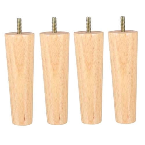 FOYTOKI 4stücke Holzbeine Für Möbel Stabile Konische Tischbeine Aus Naturholz Installieren Für Sofas Couchtische Schränke Und Büromöbel von FOYTOKI