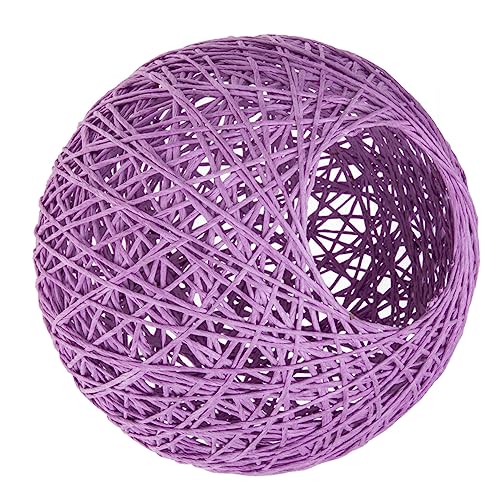 FOYTOKI Rattan Lampenschirm Handgefertigter Papier Lampenschirm für Hängelampe Wohnzimmer Schlafzimmer Dekorativ und Schützend für Gemütliche Beleuchtung von FOYTOKI