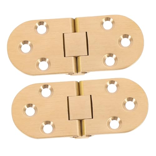FOYTOKI Teiliges Klappscharnier aus Massivem Messing Faltbare Flips Scharniere für Schranktüren Küchenschränke und Möbel Einfache Montage mit Clip Platten Langlebig und Rostfrei für von FOYTOKI