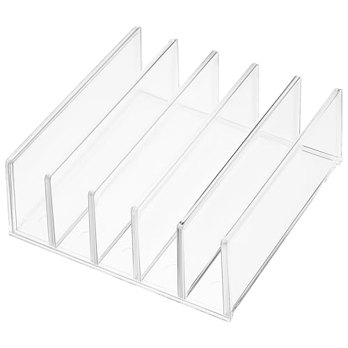 FOYTOKI Transparenter Multifunktionaler Bürostuhl-Organizer Stapelbares Regal Für Bücher DVDs Spiele Robustes Und Einfach Zu Reinigendes Aufbewahrungsregal Für Schreibtisch Und von FOYTOKI
