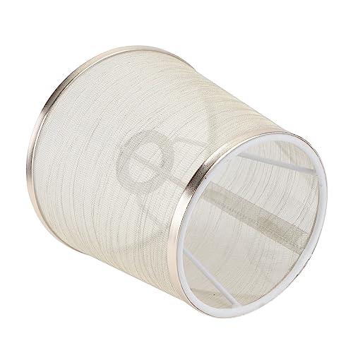 FOYTOKI Transparenter Stoff lampenschirm mit Goldfarbenem Schraubgewinde Dekorative Leuchtabdeckung für Kronleuchter Tisch Stehlampen Rustikaler Lampenschirm aus Hochwertigem von FOYTOKI