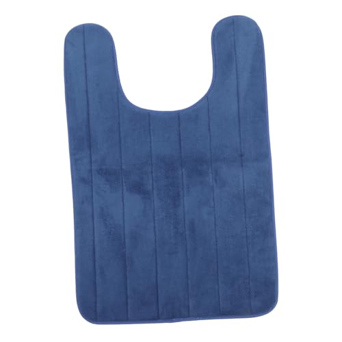 FOYTOKI U Förmige Wc Badematte aus Saugfähigem Memory Schaum mit Fleece rutschfeste Toilettenfußmatte für Zuhause und Komfortabel von FOYTOKI