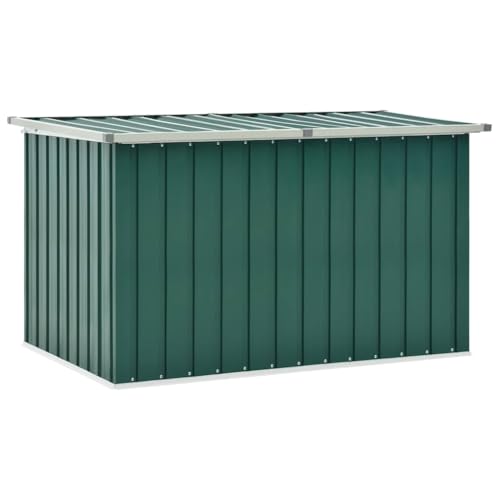 FOZICV Garten-Aufbewahrungsbox 149x99x93 cm Grün Verzinkter Stahl y Kunststoff Stauraumbox Balcony Furniture Auflagenbox Outdoor Garden Storage Box von FOZICV