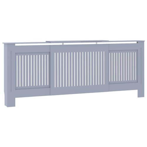 FOZICV Heizkörperabdeckung 142-205x20,5x82 cm Grau Modernes Lamellen-Design Heizkörperverkleidung Dekorative Funktion MDF-Schrank Zusätzlichen Stauraum für Bücher Fotorahmen FOZICV Heizkörperabdeckung 142-205x20,5x82 cm Grau Modernes Lamellen-Design Heizkörperverkleidung Dekorative Funktion MDF-Schrank Zusätzlichen Stauraum für Bücher Fotorahmen von FOZICV
