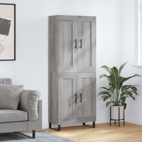 FOZICV Highboard Küchenschrank Multifunktional Beistellschrank Aufbewahrungsschrank Heimdekoration Innenmöbel Einfaches und Praktisches Design Grau Sonoma 69,5x34x180 cm FOZICV Highboard Küchenschrank Multifunktional Beistellschrank Aufbewahrungsschrank Heimdekoration Innenmöbel Einfaches und Praktisches Design Grau Sonoma 69,5x34x180 cm von FOZICV