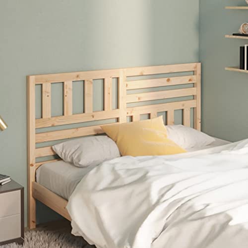 FOZICV Kopfteil aus Holz Betthaupt Bettzubehör Innenmöbel Wandpaneel Schlafzimmerdekor Ausgezeichnete Unterstützung für Betten Ohne Kopfteil Modischen Design Braun 146x4x100 cm von FOZICV