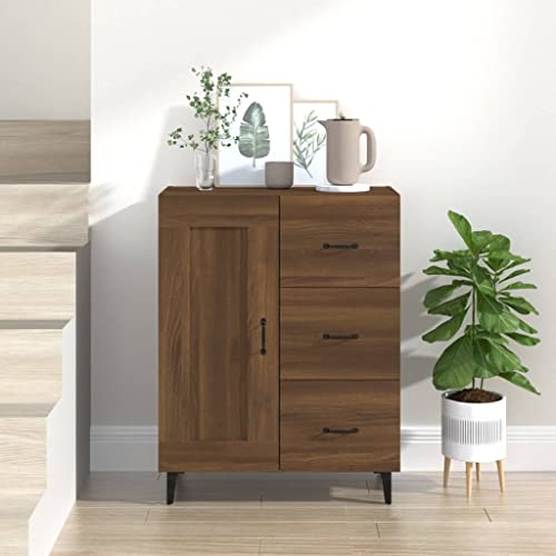 FOZICV Sideboard aus Holz Küchenschrank Aufbewahrungsschrank für Badezimmer Wohnzimmer Schlafzimmer oder Büro Inneneinrichtung Trendiges Design Braun Eichen-Optik 69,5x34x90 cm FOZICV Sideboard aus Holz Küchenschrank Aufbewahrungsschrank für Badezimmer Wohnzimmer Schlafzimmer oder Büro Inneneinrichtung Trendiges Design Braun Eichen-Optik 69,5x34x90 cm von FOZICV