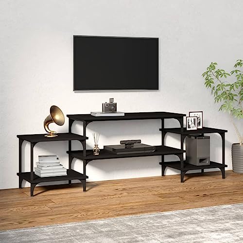 FOZICV TV-Schrank Medienschrank Stereoschrank TV-Möbels Fernsehtisch für Wohnzimmer Schlafzimmer oder Arbeitszimmer Stilvollen und Praktischen Design Schwarz 157x35x52 cm FOZICV TV-Schrank Medienschrank Stereoschrank TV-Möbels Fernsehtisch für Wohnzimmer Schlafzimmer oder Arbeitszimmer Stilvollen und Praktischen Design Schwarz 157x35x52 cm von FOZICV