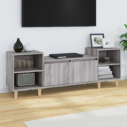 FOZICV TV-Schrank Stereoschrank Fernsehtisch Medienschrank TV-Möbels für Wohnzimmer Schlafzimmer oder Arbeitszimmer Stilvollen und Praktischen Design Grau Sonoma 160x35x55 cm FOZICV TV-Schrank Stereoschrank Fernsehtisch Medienschrank TV-Möbels für Wohnzimmer Schlafzimmer oder Arbeitszimmer Stilvollen und Praktischen Design Grau Sonoma 160x35x55 cm von FOZICV