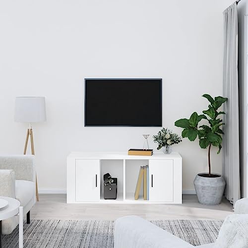 FOZICV TV-Schrank Stereoschrank Fernsehtisch Medienschrank TV-Möbels für Wohnzimmer Schlafzimmer oder Arbeitszimmer Stilvollen und Praktischen Design Weiß 100x35x40 cm FOZICV TV-Schrank Stereoschrank Fernsehtisch Medienschrank TV-Möbels für Wohnzimmer Schlafzimmer oder Arbeitszimmer Stilvollen und Praktischen Design Weiß 100x35x40 cm von FOZICV