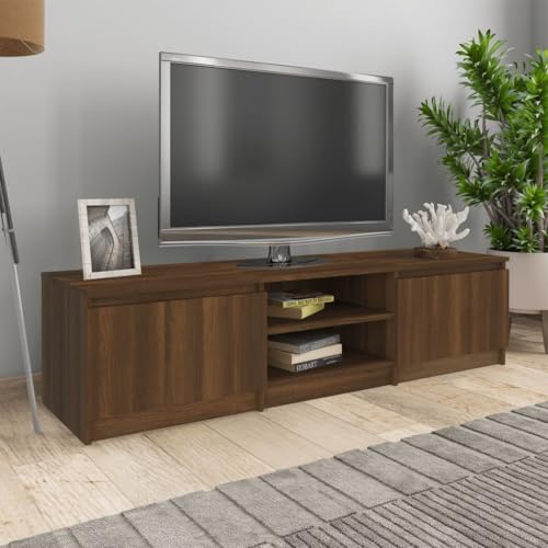 FOZICV TV-Schrank Stereoschrank Medienschrank Fernsehtisch TV-Möbels für Wohnzimmer Schlafzimmer oder Arbeitszimmer Stilvollen und Praktischen Design Braun Eichen-Optik 140x40x35,5 cm FOZICV TV-Schrank Stereoschrank Medienschrank Fernsehtisch TV-Möbels für Wohnzimmer Schlafzimmer oder Arbeitszimmer Stilvollen und Praktischen Design Braun Eichen-Optik 140x40x35,5 cm von FOZICV