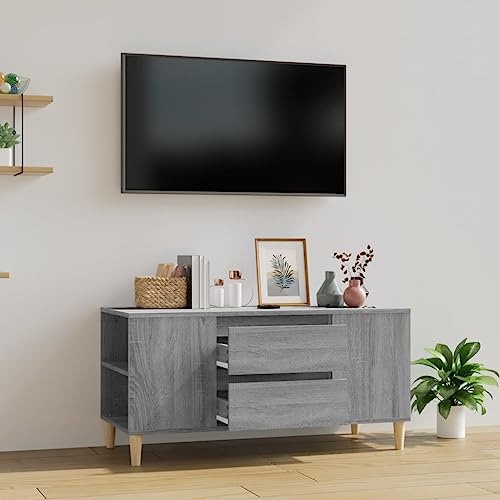 FOZICV TV-Schrank Stereoschrank Medienschrank TV-Möbels Fernsehtisch für Wohnzimmer Schlafzimmer oder Arbeitszimmer Stilvollen und Praktischen Design Grau Sonoma 102x44,5x50 cm FOZICV TV-Schrank Stereoschrank Medienschrank TV-Möbels Fernsehtisch für Wohnzimmer Schlafzimmer oder Arbeitszimmer Stilvollen und Praktischen Design Grau Sonoma 102x44,5x50 cm von FOZICV