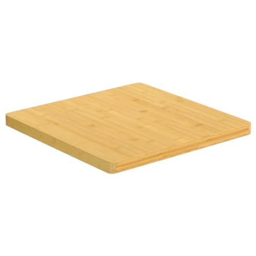 FOZICV Tischplatten Table Top Tischplatte Quadratisch Bambus 50x50x2,5 cm Schreibtisch Platte Deckplatte Bambusplatte Möbelplatten Bambusmöbel Esstischplatte Couchtisch Platte von FOZICV