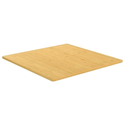 FOZICV Tischplatten Table Top Tischplatte Quadratisch Bambus 80x80x1,5 cm Möbelplatten Esstischplatte Couchtisch Platte Bambusplatte Bambusmöbel Schreibtisch Platte Deckplatte von FOZICV