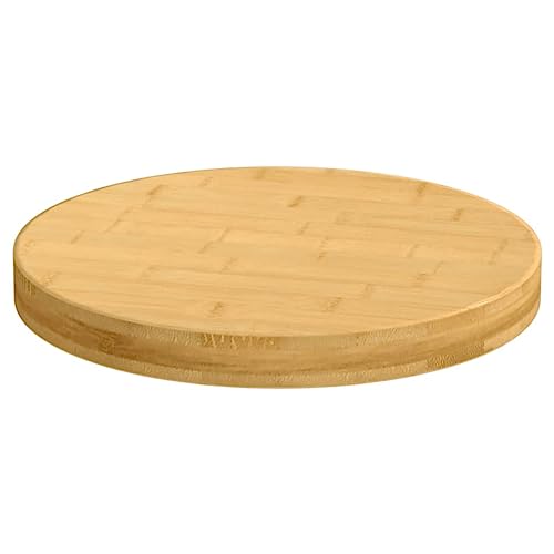 FOZICV Tischplatten Table Top Tischplatte Rund Ø50x4 cm Bambus Couchtisch Rund Bambusplatte Bambusmöbel Möbelplatten Esstischplatte Werkbankplatte Deckplatte Schreibtischplatte von FOZICV