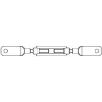 FP - din 1480 Spannschloss, 3.6 galZn mBlattschr.M16 geschm.HP von FP