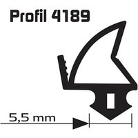 FP - Ellen Renovierungsdichtung 4189 f. KF-Fenster u. -türen Silikon schwarz, l 25mtr von FP