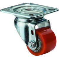 Bs Rollen Lenkrolle mit Anschraubplatte Polyurethan Kugellager 35 mm 100 kg - A600.C10.035 von FP