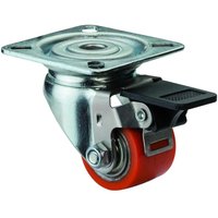 Bs Rollen Lenkrolle mit Feststeller und Anschraubplatte Polyurethan Rad-Ø 35 mm 100 kg - A620.C10.035 von FP
