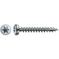 Spax - Universalschraube, 3,5 x 30 mm, 1000 Stück, Vollgewinde, Halbrundkopf, t-star plus T15, 4CUT, wirox - 0201010350305 Spax - Universalschraube, 3,5 x 30 mm, 1000 Stück, Vollgewinde, Halbrundkopf, t-star plus T15, 4CUT, wirox - 0201010350305 von SPAX