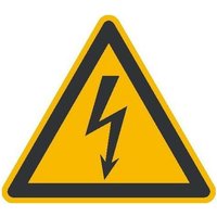 Safetymarking - Warnschild Warnung vor elektrischer Spannung, Blitzpfeil, Schild, 200 mm von SAFETYMARKING