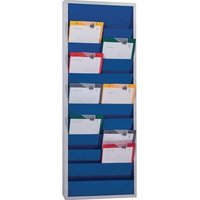 FP - Werkstattplaner H1278xB554xT74 mm ultramarinblau, ral 5002 2-reihig von FP