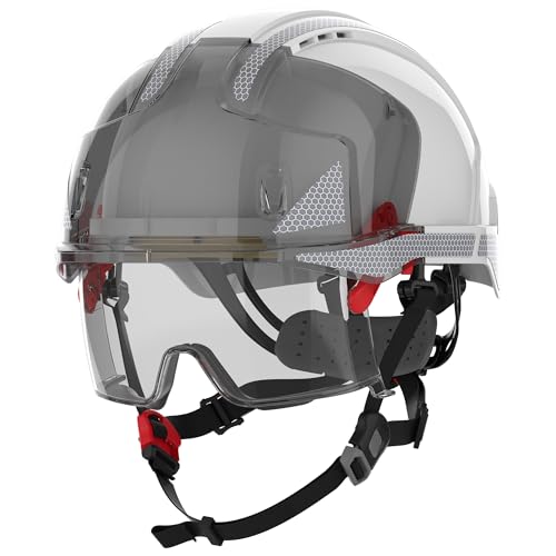 Industriekletterhelm EVO® VISTAlens® Dualswitch™ weiß/Rauch ABS von FP